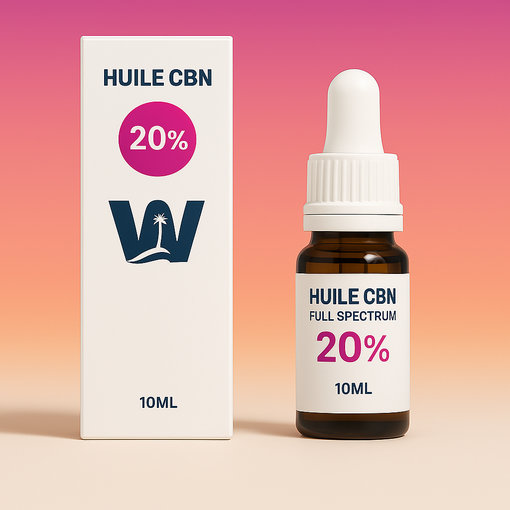 Konopný olej CBN 20% + CBD 5% + CBN 20% + CBD 5%.