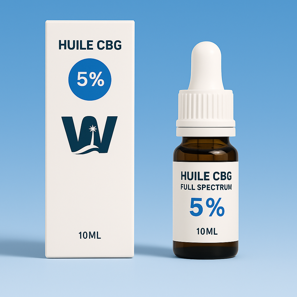 CBG 5% + CBD 5% konopný olej