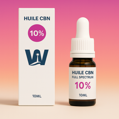 Konopný olej CBN 10% + CBD 5% + CBN 10% + CBD 5%.