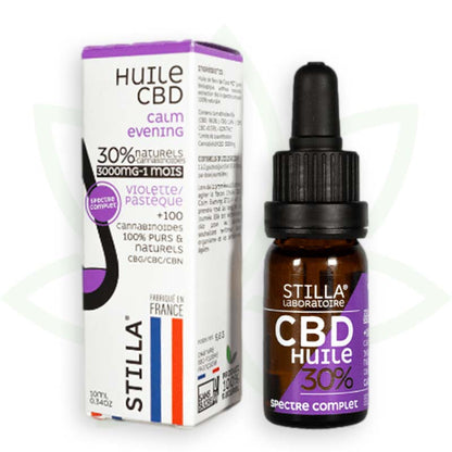 cbd pokojný večerný olej 30 percent 10ml plné spektrum stilla france mafrenchweed 7