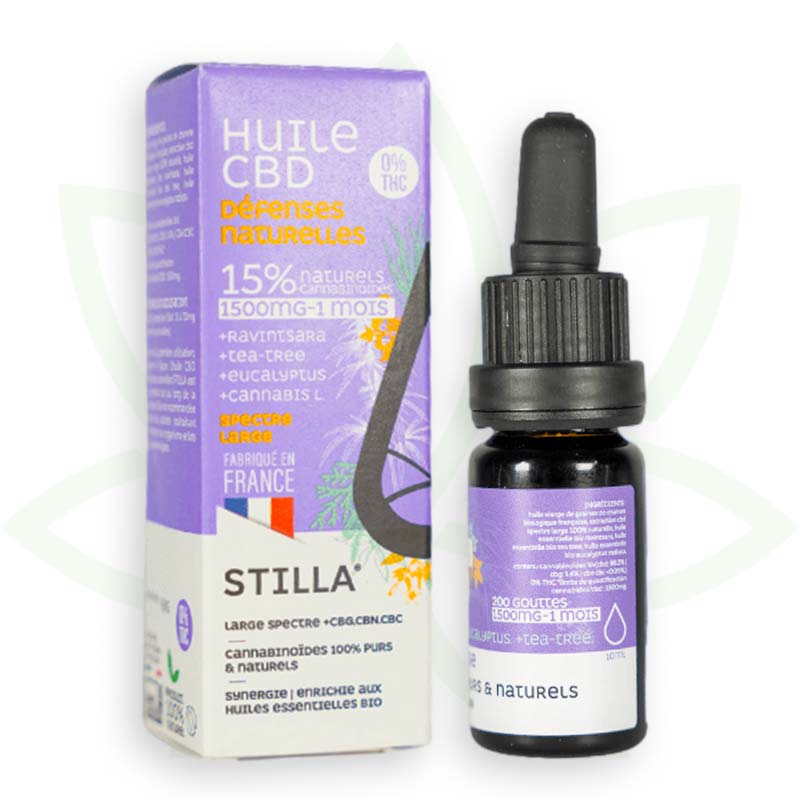 cbd prírodný obranný olej 15 percent 10ml široké spektrum stilla france mafrenchweed 6