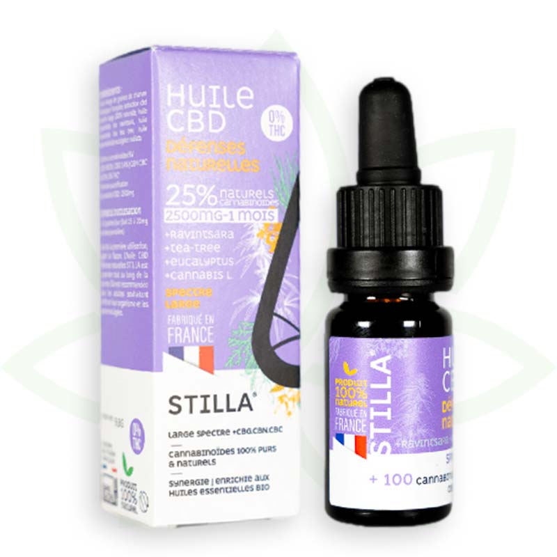 cbd prírodný obranný olej 25 percent 10ml široké spektrum stilla france mafrenchweed 8