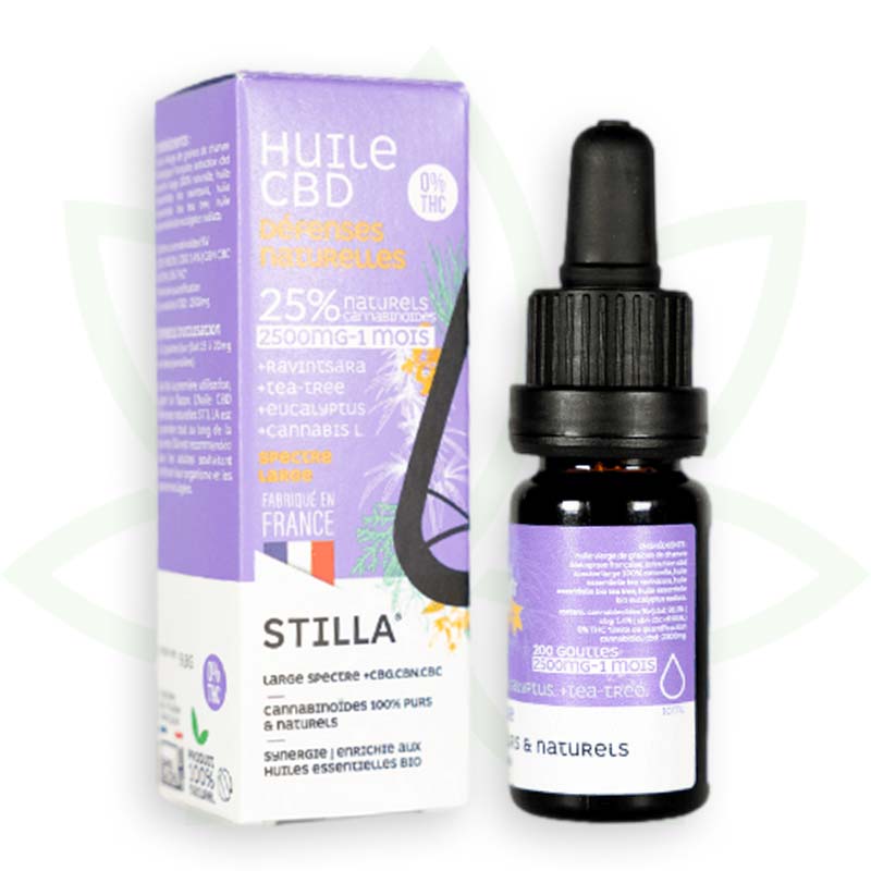 cbd prírodný obranný olej 25 percent 10ml široké spektrum stilla france mafrenchweed 9