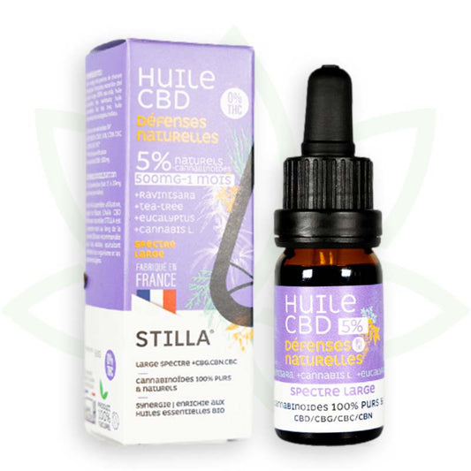 cbd prírodný obranný olej 5 percent 10ml široké spektrum stilla france mafrenchweed 1