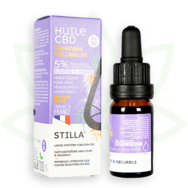 cbd prírodný obranný olej 5 percent 10ml široké spektrum stilla france mafrenchweed 3