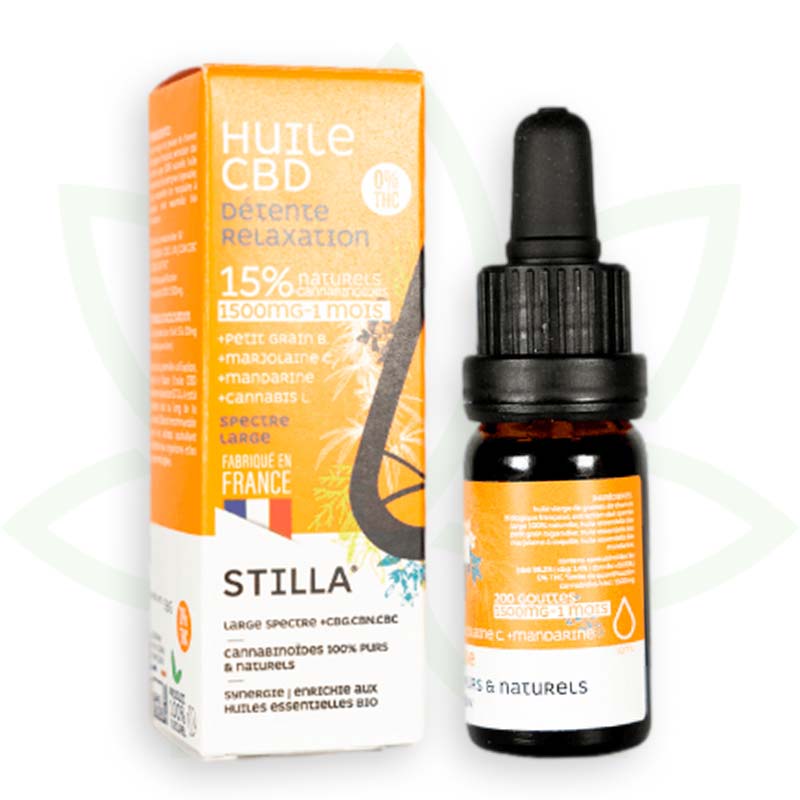 cbd olej relaxácia 15 percent 10ml široké spektrum stilla france mafrenchweed 6