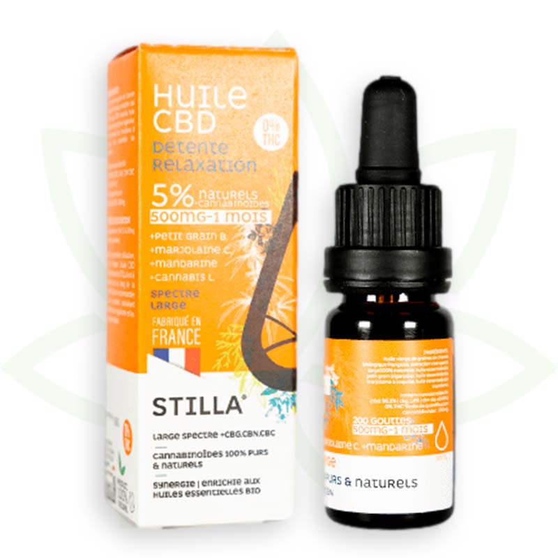 cbd olej relaxácia 5 percent 10ml široké spektrum stilla france mafrenchweed 3