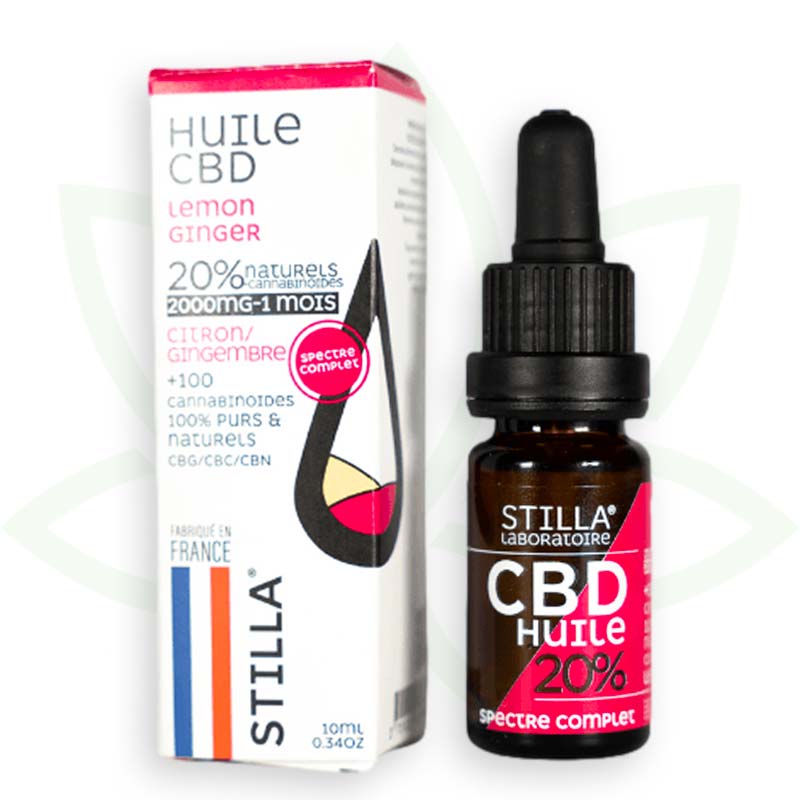 cbd olej citrón zázvor 20 percent 10ml plné spektrum stilla france mafrenchweed 4