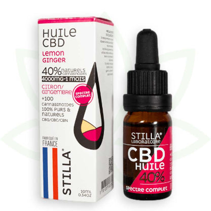 cbd olej citrón zázvor 40 percent 10ml plné spektrum stilla france mafrenchweed 10