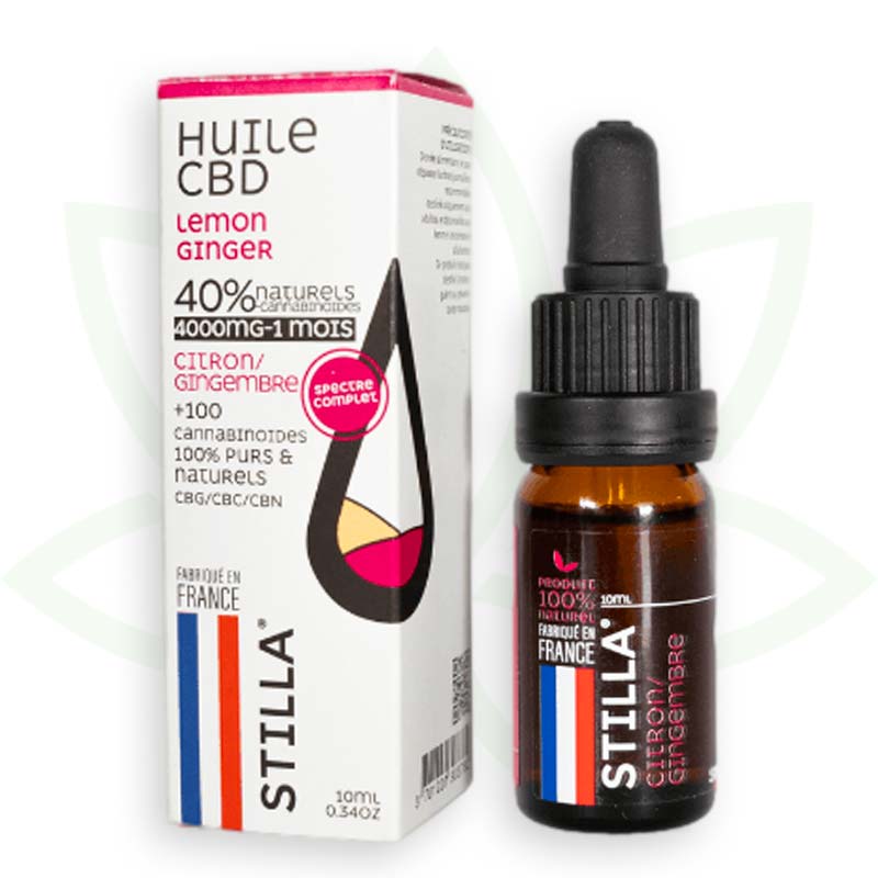 cbd olej citrón zázvor 40 percent 10ml plné spektrum stilla france mafrenchweed 11