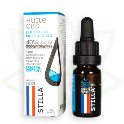 cbd olej mct kokosový 40 percent 10ml plné spektrum stilla france mafrenchweed 11